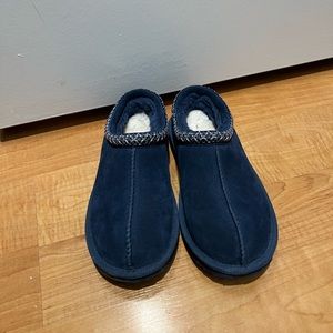 Child Tasman Ugg Slippers Navy Blue